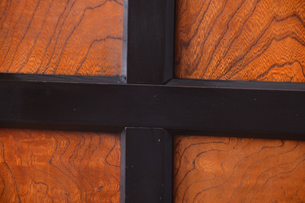 和製アンティーク　鏡板欅材!古い木のドア(扉)(2)