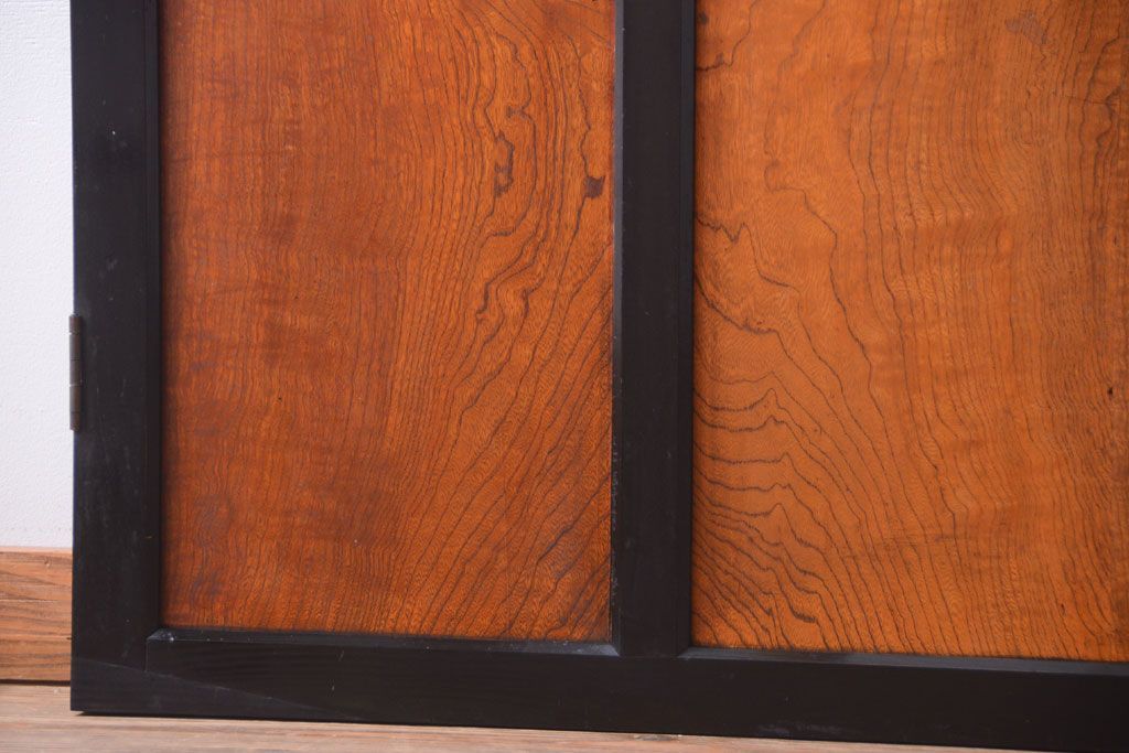 和製アンティーク　鏡板欅材!古い木のドア(扉)(2)