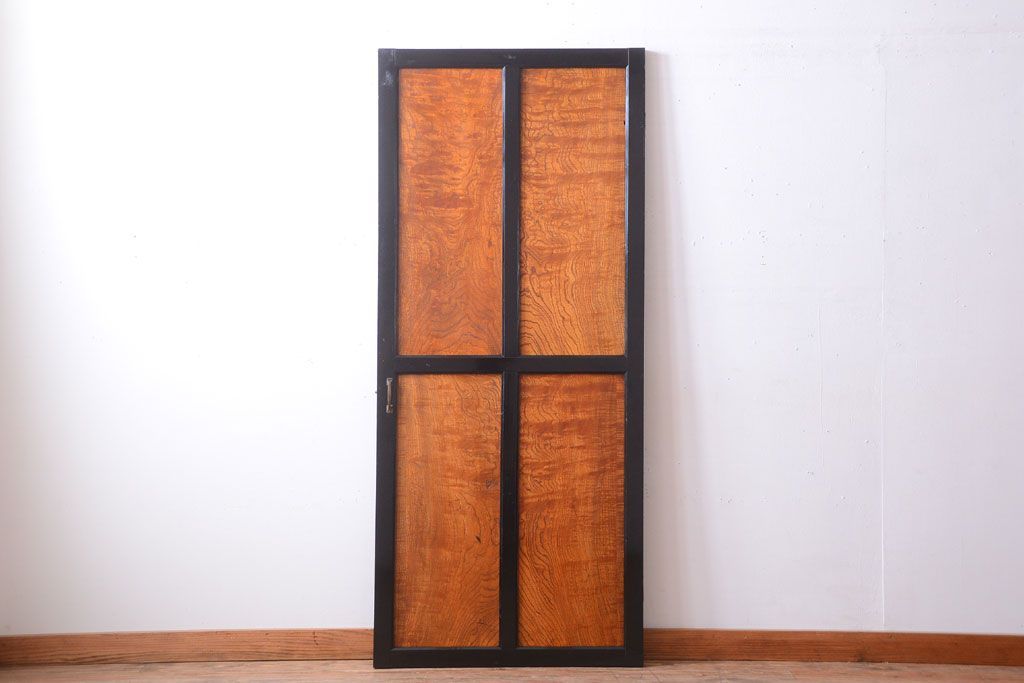 和製アンティーク　鏡板欅材!古い木のドア(扉)(2)