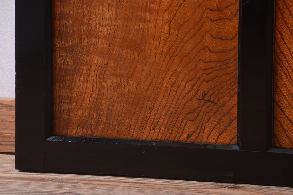 和製アンティーク　鏡板欅材!古い木のドア(扉)(2)