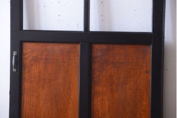 和製アンティーク　腰板欅材!古い木のドア(扉)