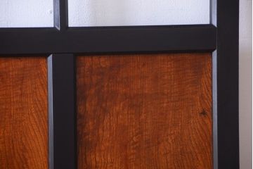 和製アンティーク　腰板欅材!古い木のドア(扉)