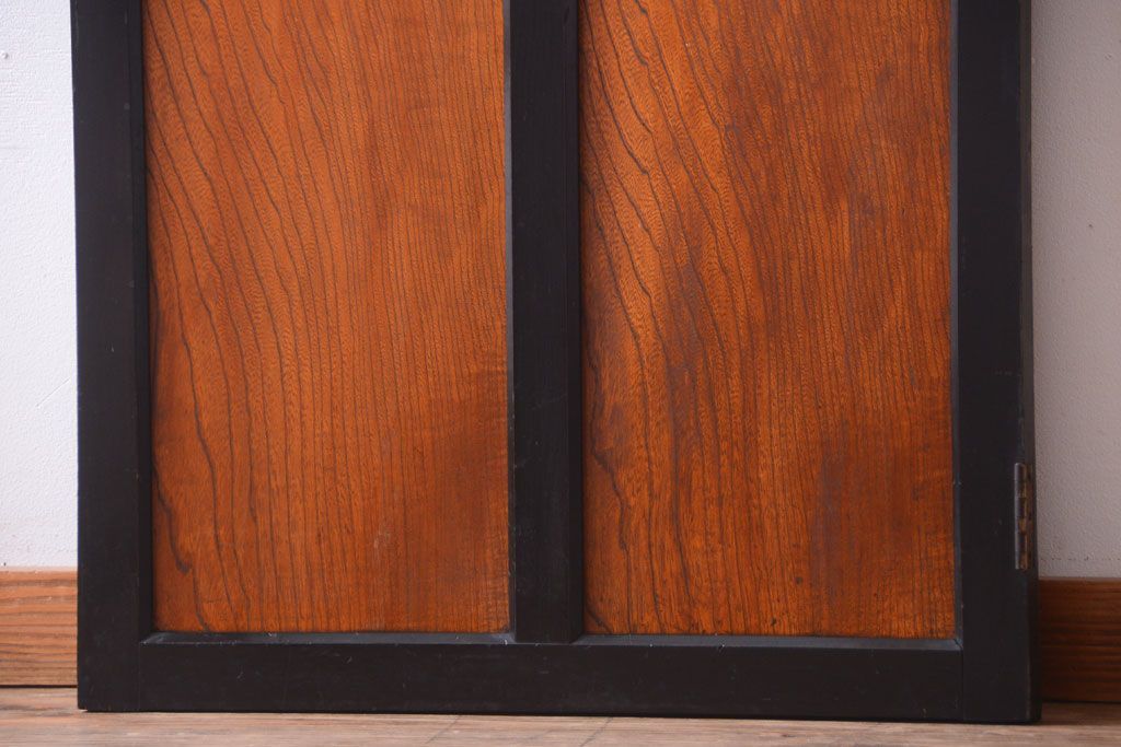 和製アンティーク　腰板欅材!古い木のドア(扉)