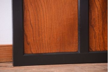 和製アンティーク　腰板欅材!古い木のドア(扉)