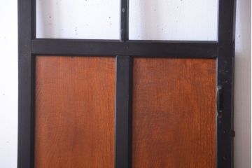 和製アンティーク　腰板欅材!古い木のドア(扉)