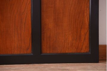 和製アンティーク　腰板欅材!古い木のドア(扉)