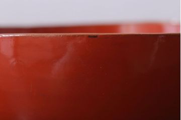 和製アンティーク　松竹梅の朱塗り椀5客セット(2)