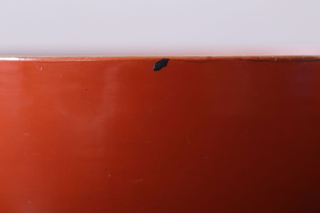 和製アンティーク　松竹梅の朱塗り椀6客セット