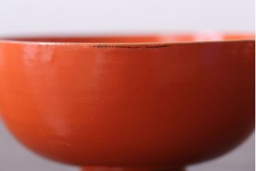 和製アンティーク　松竹梅の朱塗り椀6客セット