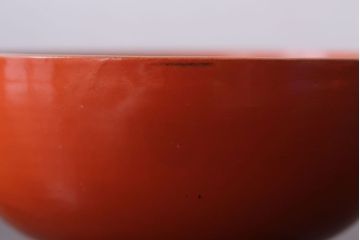 和製アンティーク　松竹梅の朱塗り椀6客セット