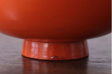 和製アンティーク　松竹梅の朱塗り椀6客セット