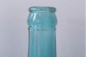 アンティーク雑貨　アンティーク　青色!気泡入りの古いガラス瓶3本セット(1)
