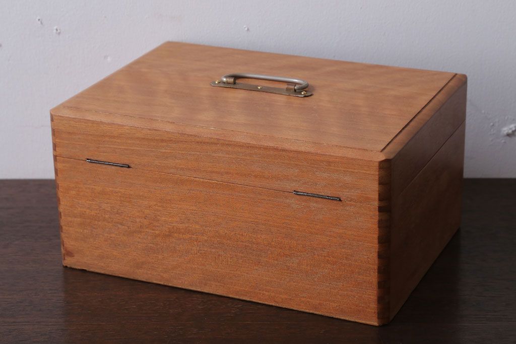 アンティーク雑貨　昭和レトロ　小さなアンティーク木箱(1)