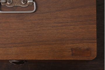 アンティーク雑貨　昭和レトロ　仕切り付き!小物収納用アンティーク木箱(小箱)