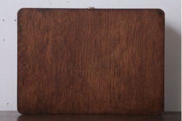 アンティーク雑貨　昭和レトロ　仕切り付き!小物収納用アンティーク木箱(小箱)