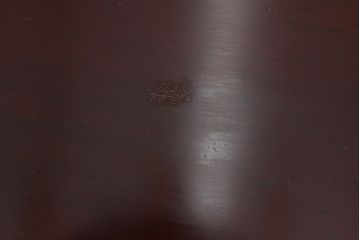 中古　民芸家具　花梨一枚板　唐木材の座卓(カリン材)