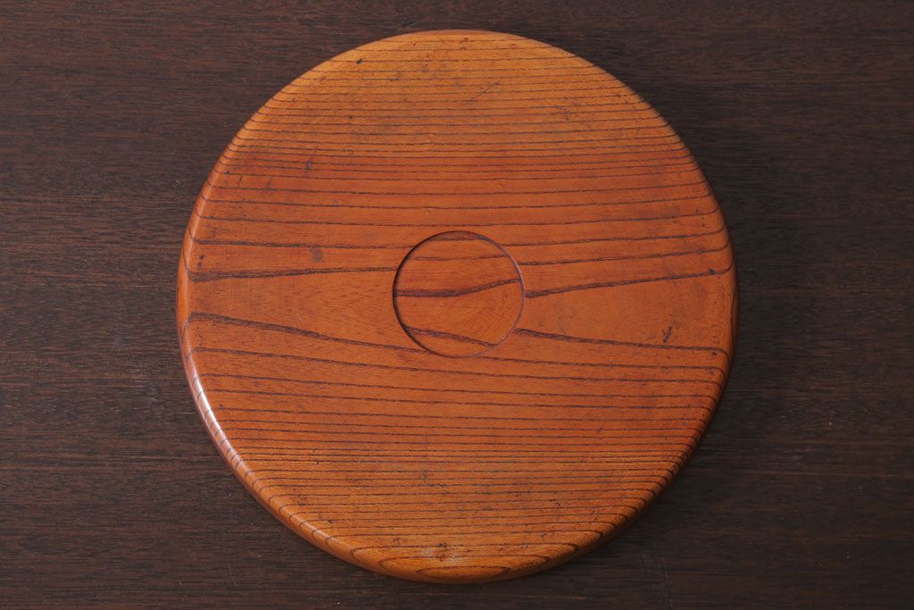 アンティーク雑貨　和製アンティーク　古い木のお盆(トレー)