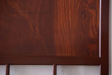 和製アンティーク　古い木のガラス帯戸2枚セット