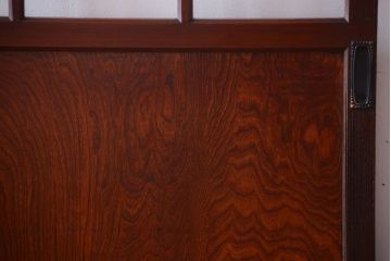 和製アンティーク　古い木のガラス帯戸2枚セット