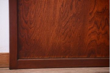 和製アンティーク　古い木のガラス帯戸2枚セット