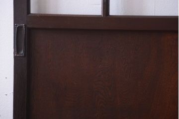 和製アンティーク　古い木のガラス帯戸2枚セット