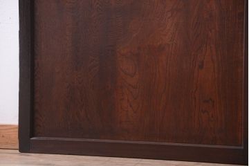 和製アンティーク　古い木のガラス帯戸2枚セット