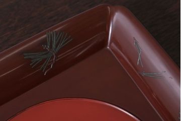 アンティーク雑貨　和製アンティーク　古い欅材のお盆(トレー)