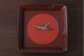 アンティーク雑貨　和製アンティーク　古い欅材のお盆(トレー)