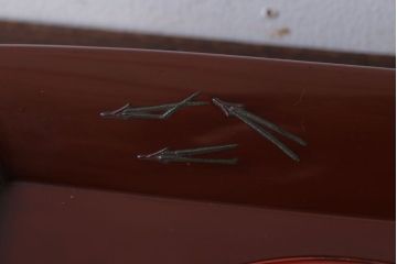 アンティーク雑貨　和製アンティーク　古い欅材のお盆(トレー)