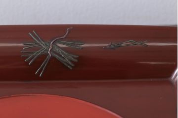 アンティーク雑貨　和製アンティーク　古い欅材のお盆(トレー)