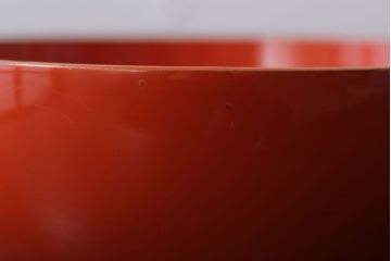 アンティーク雑貨　和製アンティーク　上品な花鳥柄の沈金朱塗椀5客セット(3)