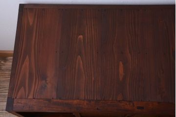 アンティーク家具　和製アンティーク　前面欅材!古い収納棚(戸棚)