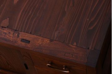 アンティーク家具　和製アンティーク　前面欅材!古い収納棚(戸棚)