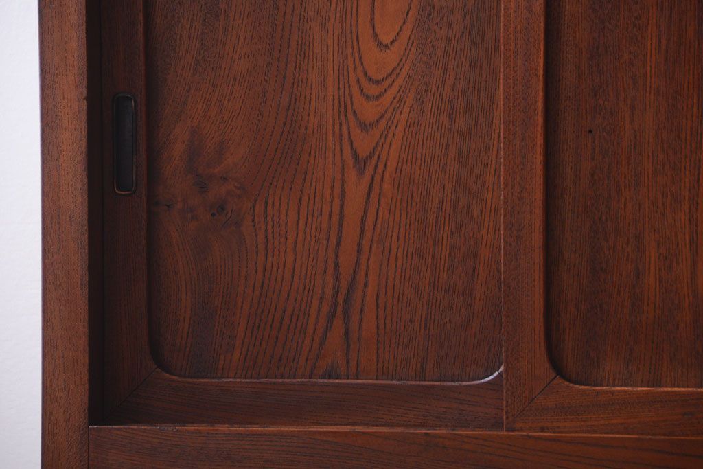 アンティーク家具　和製アンティーク　前面欅材!古い収納棚(戸棚)