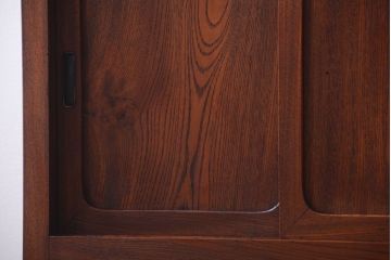 アンティーク家具　和製アンティーク　前面欅材!古い収納棚(戸棚)