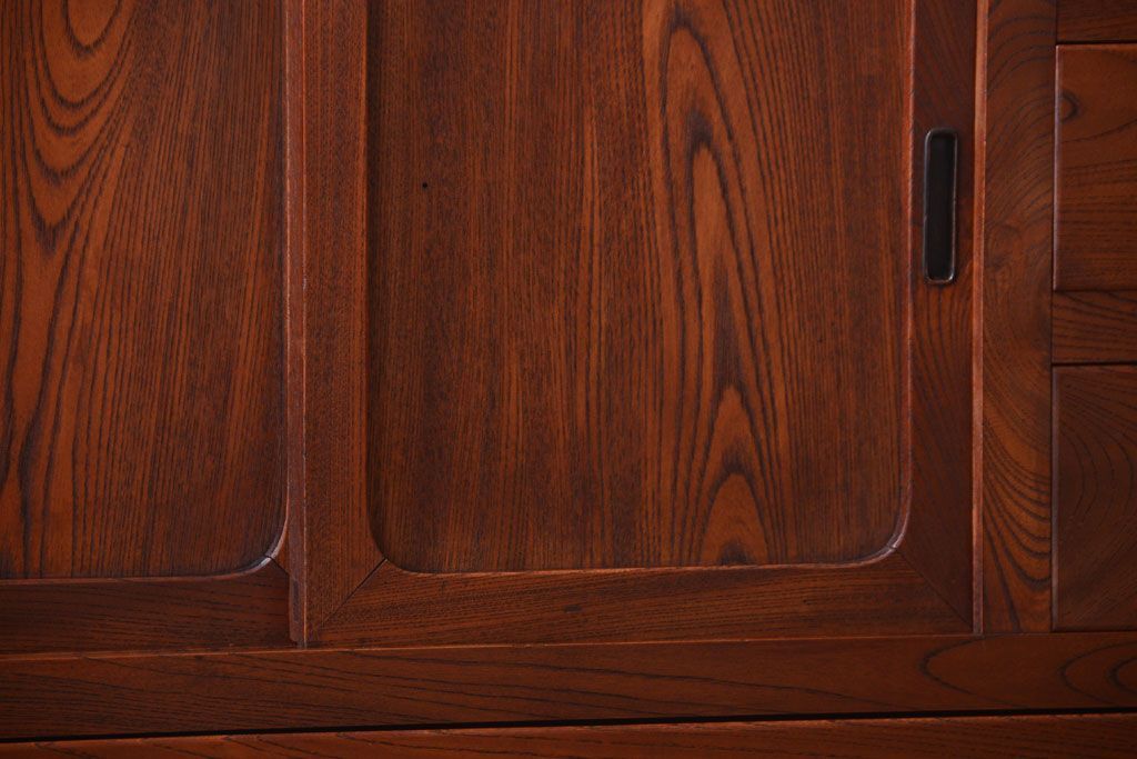 アンティーク家具　和製アンティーク　前面欅材!古い収納棚(戸棚)