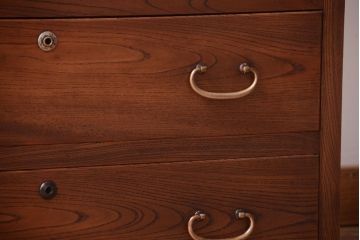 アンティーク家具　和製アンティーク　前面欅材!古い収納棚(戸棚)