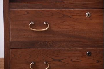 アンティーク家具　和製アンティーク　前面欅材!古い収納棚(戸棚)