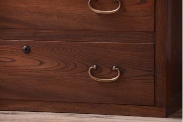 アンティーク家具　和製アンティーク　前面欅材!古い収納棚(戸棚)