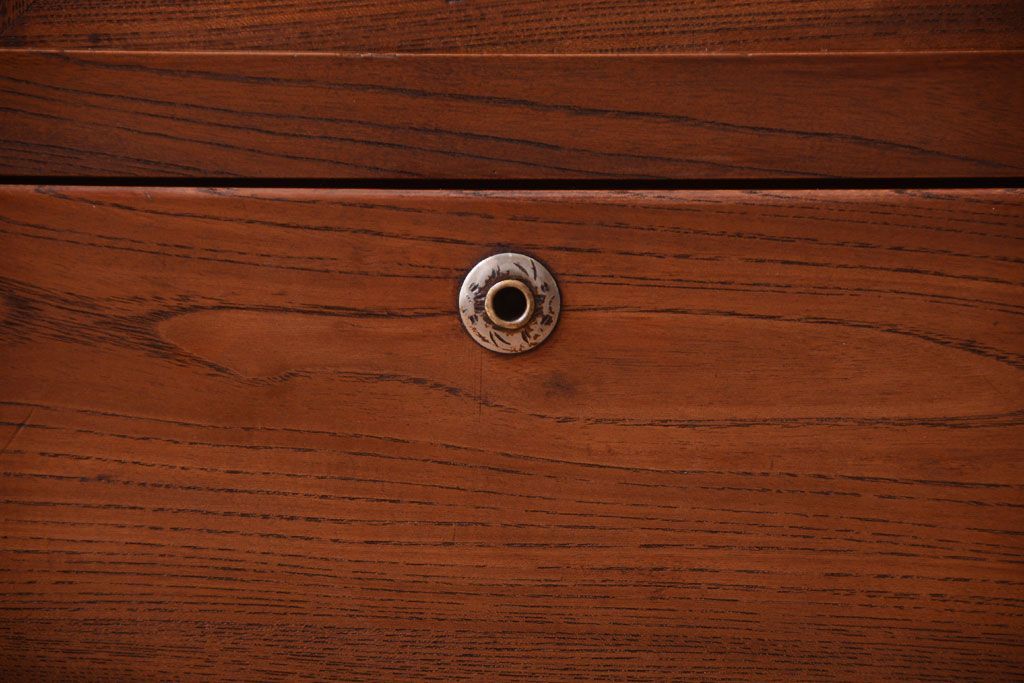 アンティーク家具　和製アンティーク　前面欅材!古い収納棚(戸棚)