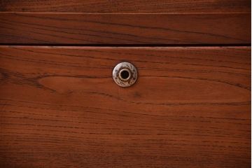 アンティーク家具　和製アンティーク　前面欅材!古い収納棚(戸棚)