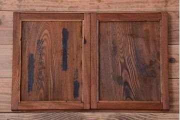 アンティーク家具　和製アンティーク　前面欅材!古い収納棚(戸棚)