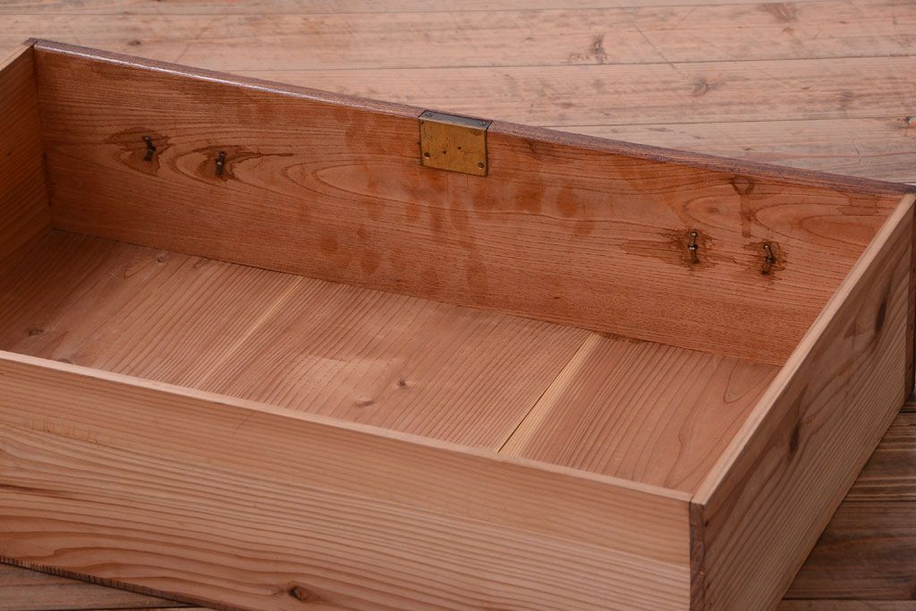 アンティーク家具　和製アンティーク　前面欅材!古い収納棚(戸棚)