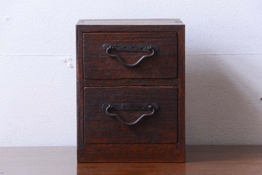 アンティーク家具　古民具・骨董　総桐材!アンティーク小引き出し