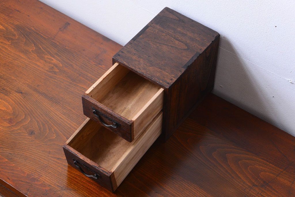 アンティーク家具　古民具・骨董　総桐材!アンティーク小引き出し