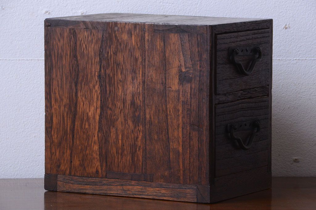 アンティーク家具　古民具・骨董　総桐材!アンティーク小引き出し