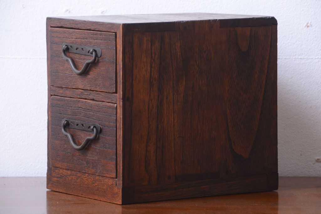 アンティーク家具　古民具・骨董　総桐材!アンティーク小引き出し