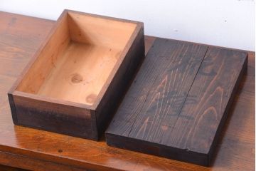 アンティーク雑貨　古民具・骨董　明治〜大正期　古い木のアンティーク小箱(木箱)