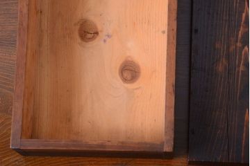 アンティーク雑貨　古民具・骨董　明治〜大正期　古い木のアンティーク小箱(木箱)