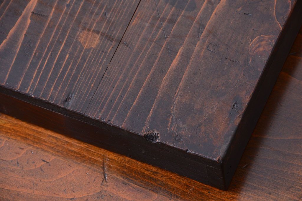 アンティーク雑貨　古民具・骨董　明治〜大正期　古い木のアンティーク小箱(木箱)